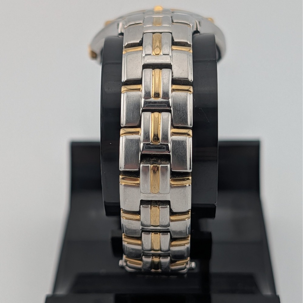 Seiko 7N82-0EN0 Two Tone Charcoal Sunburst Dial Date Watch 26mm - Picture 7 of 10